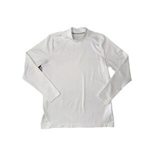 Under Armour Storm Golf White Long Sleeve Pullover Performance Shirt XL Stretch